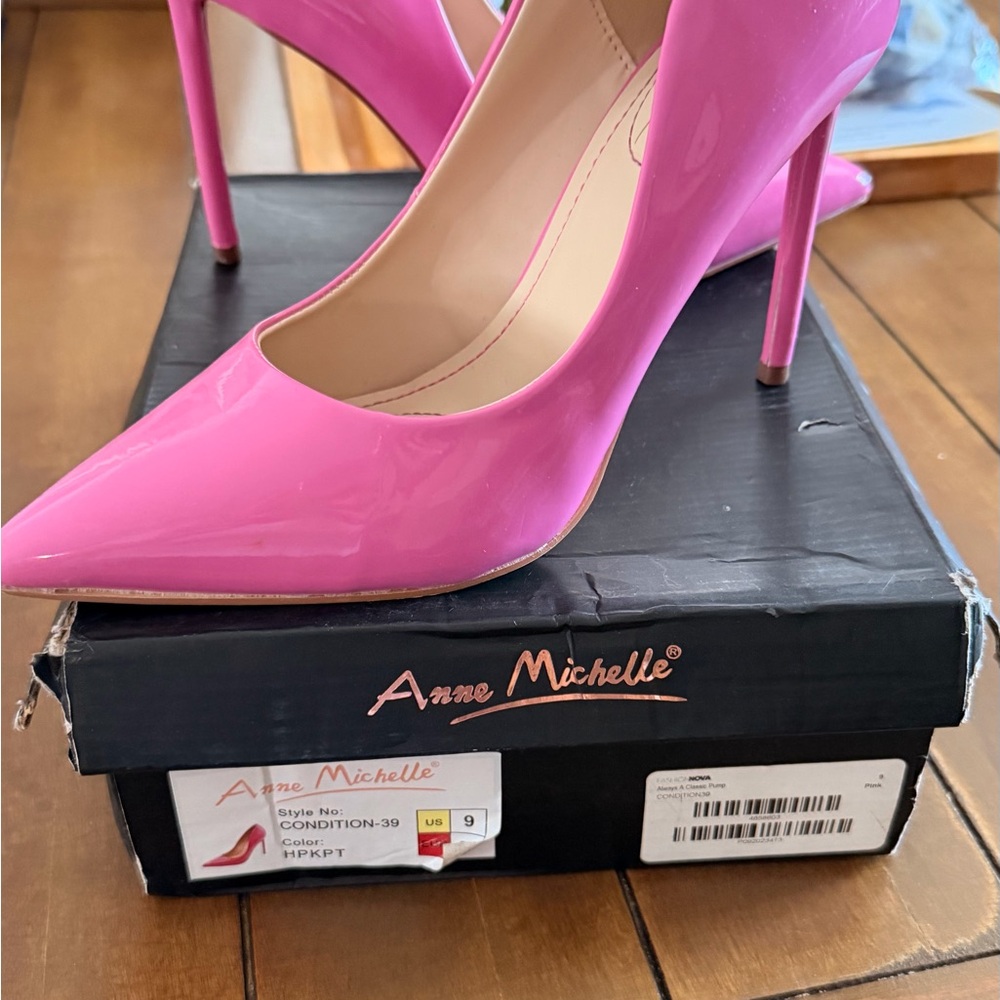 Anne Michelle Vibrant Pink Heels
